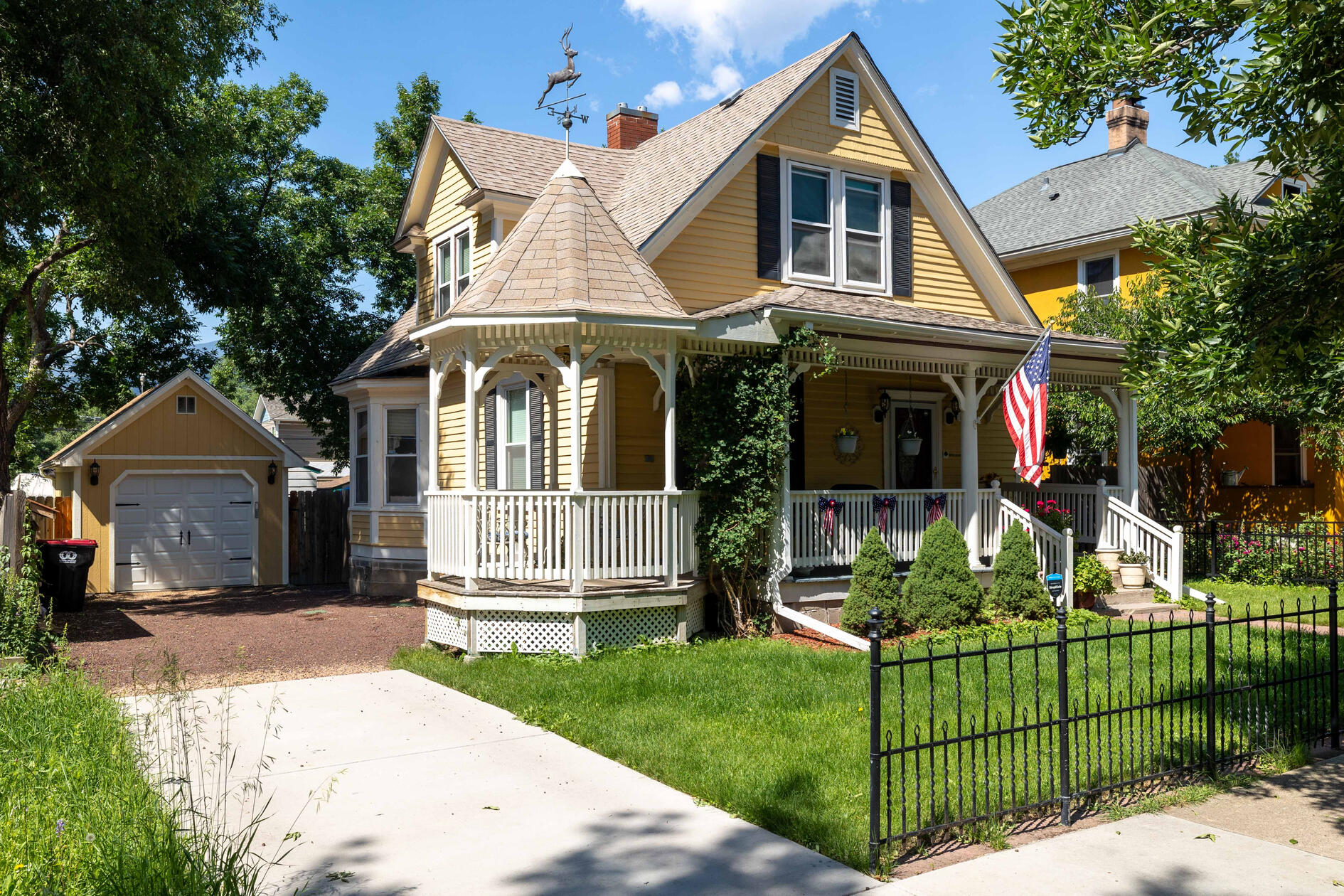 Exterior of craftsmen style home in Colorado Springs. Sanden Photo Colorado Springs Real Estate Photography